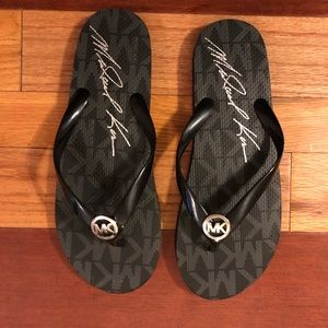 Michael Kors rubber flip flops